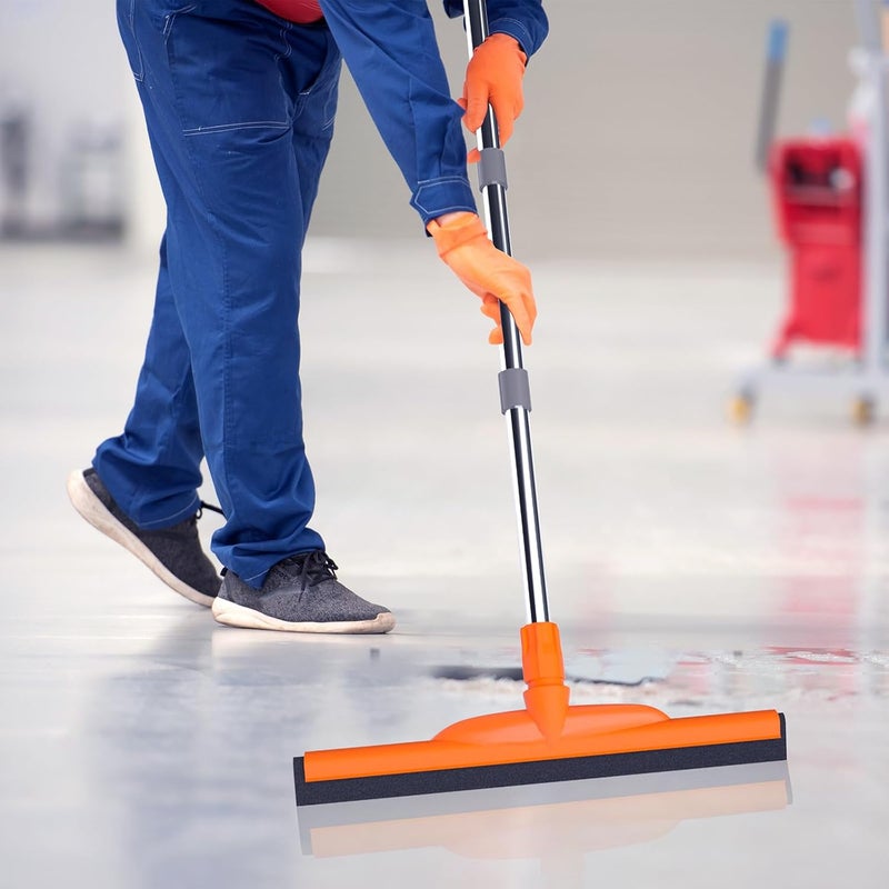 ITTAR Heavy-Duty Floor Squeegee, 62" Adjustable Handle, EVA Foam Blade, Ideal for Concrete, Garage, Patio & More - Image 3
